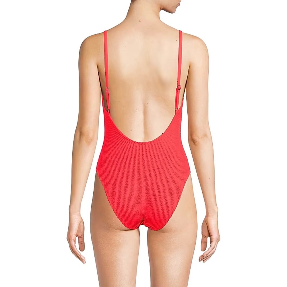 Lilly Pulitzer Alizee Crinkled One-Piece Swimsuit Textured NWT Size 16 - Picture 5 of 11